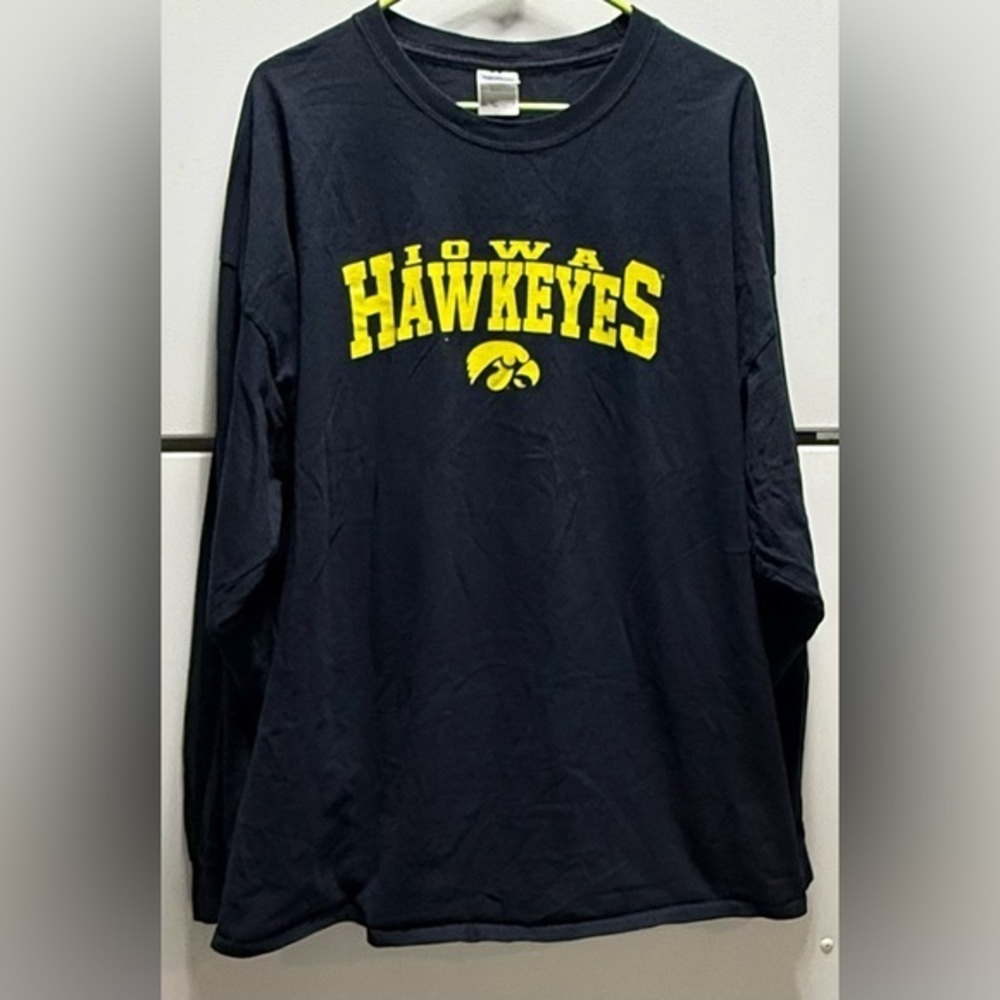 Iowa Hawkeyes Black Long Sleeve Unisex Cotton T-shirt